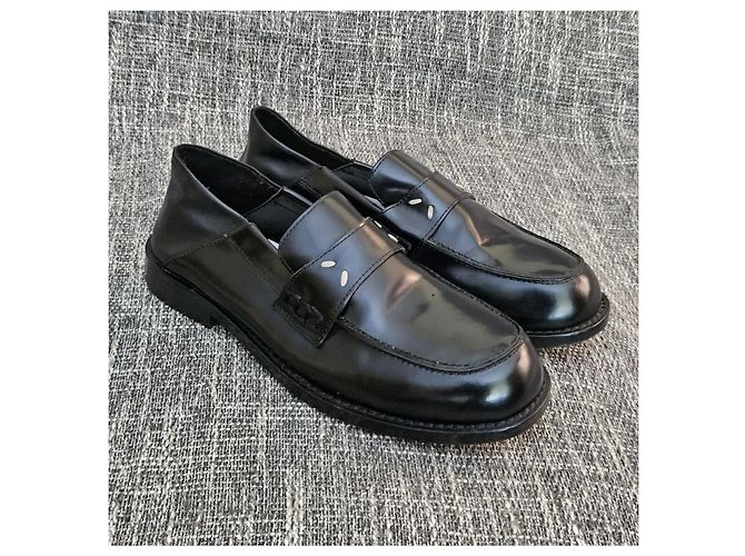 Maison Martin Margiela Mocassini in pelle nera Maison Margiela - vista 8