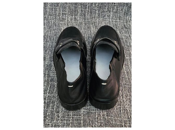Maison Martin Margiela Mocassini in pelle nera Maison Margiela - vista 9