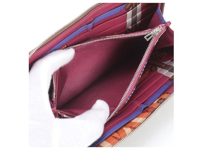 Hermès Carteira Longa de Seda Hermes Azap - vista 11