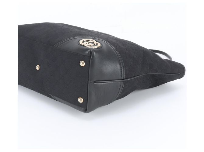 Borsa Tote Gucci GG Canvas New Brit in pelle - vista 4