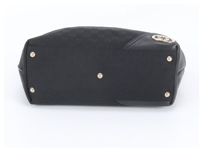 Borsa Tote Gucci GG Canvas New Brit in pelle - vista 6