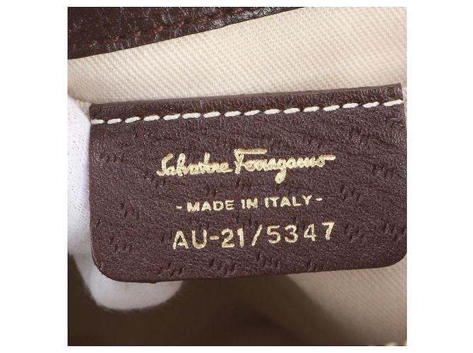 Borsa a tracolla in pelle Salvatore Ferragamo AU-21 5347 - vista 10