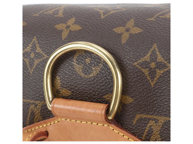 Zaino Louis Vuitton Monogram Montsouris MM in pelle - vista 3