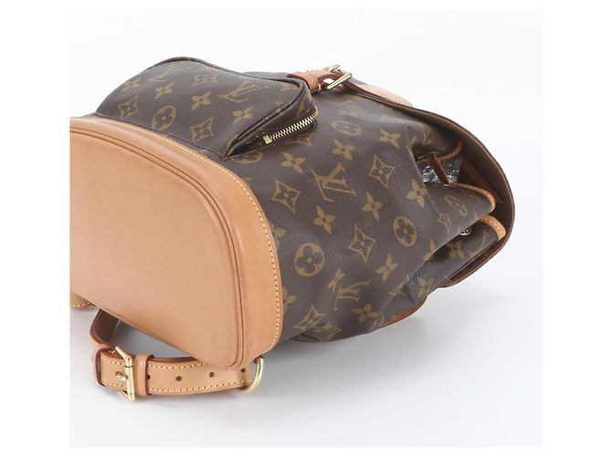 Zaino Louis Vuitton Monogram Montsouris MM in pelle - vista 5