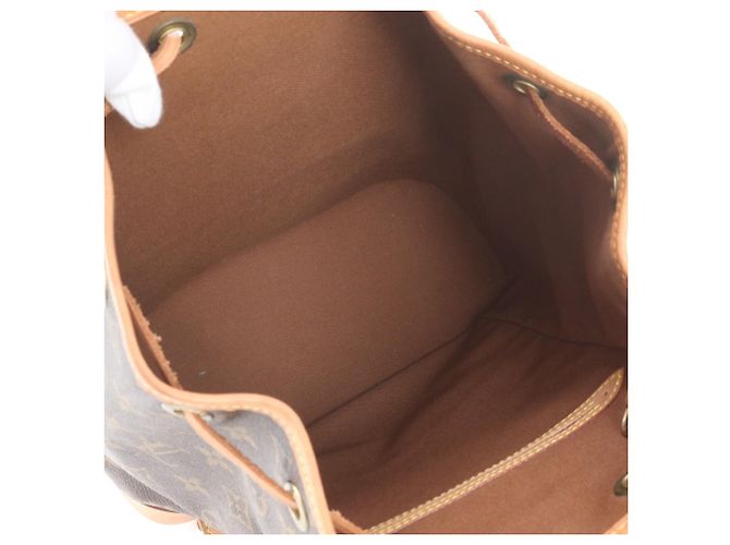Zaino Louis Vuitton Monogram Montsouris MM in pelle - vista 8
