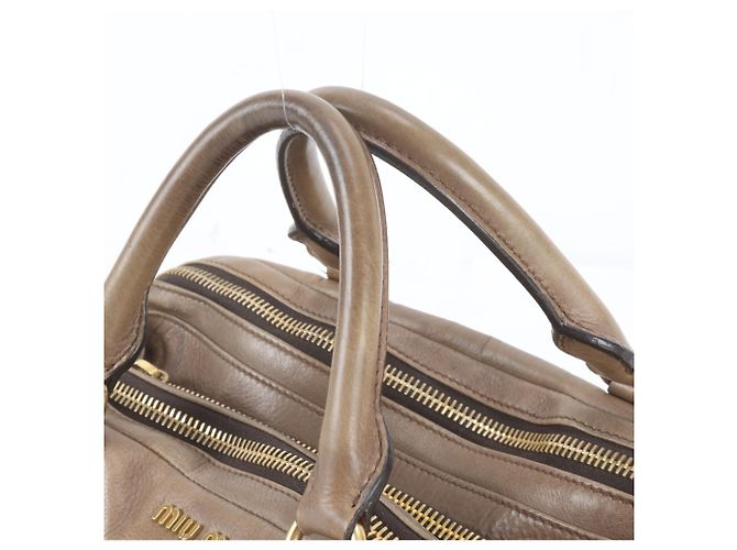 Bolso de mano de piel Miu Miu - Mini Boston Bag - vista 2