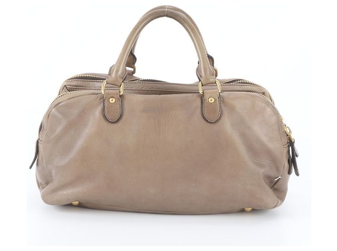 Bolso de mano de piel Miu Miu - Mini Boston Bag - vista 3