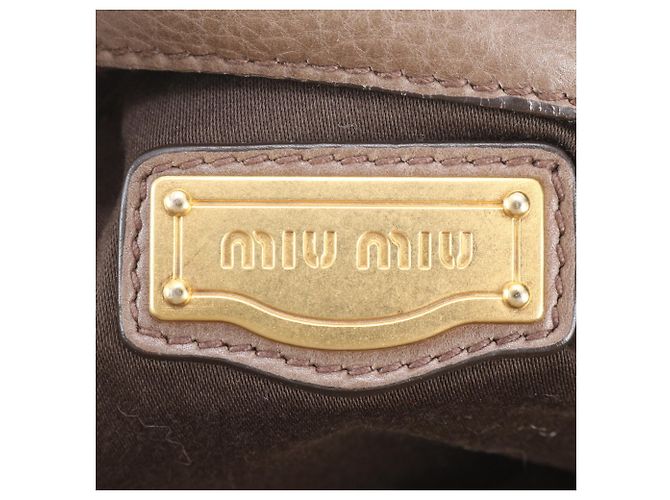 Bolso de mano de piel Miu Miu - Mini Boston Bag - vista 9