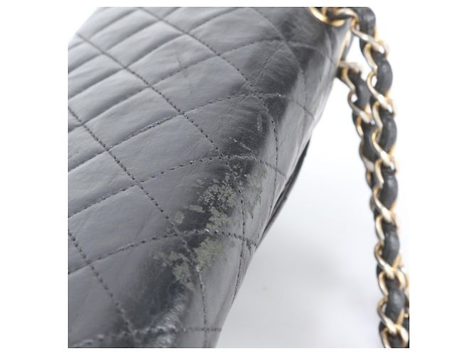 Chanel Matelassé Double Flap Schultertasche aus Lammleder - Ansicht 13