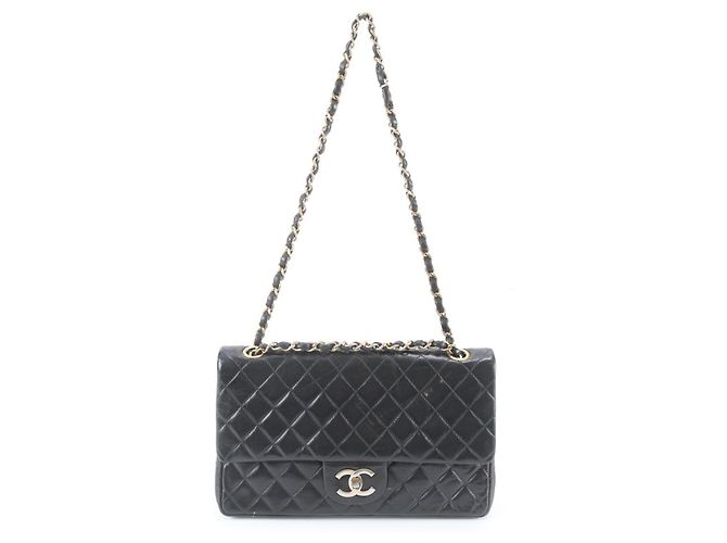 Chanel Matelassé Double Flap Schultertasche aus Lammleder - Ansicht 3