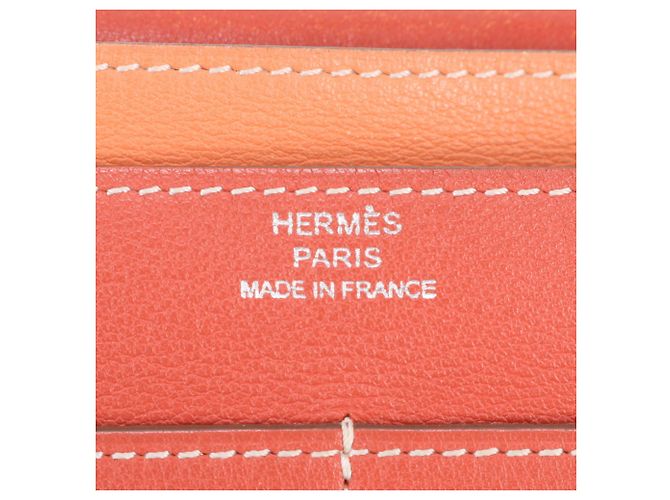 Hermès Hermes Dogon GM Duo Leather Long Wallet - view 13