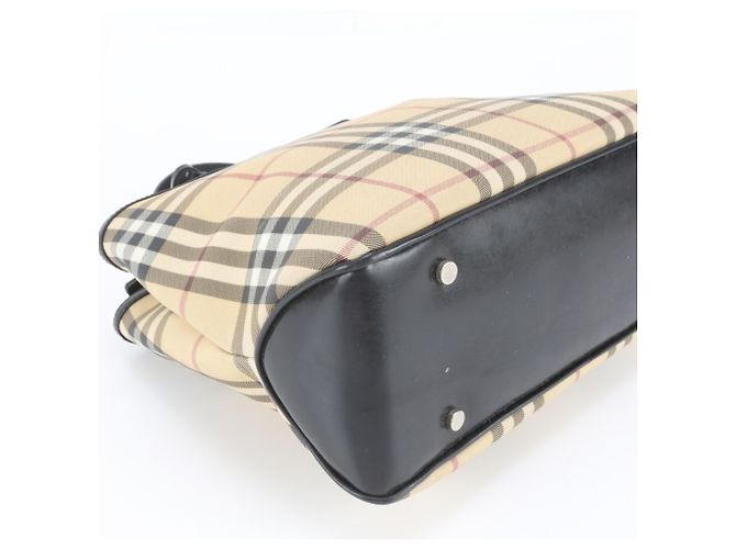 Saco Tote em couro Burberry Nova Check - vista 4