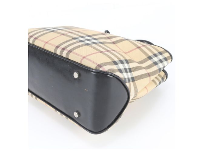 Saco Tote em couro Burberry Nova Check - vista 5