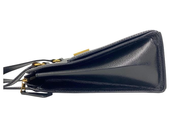 Céline Celine Mini Tote Bag aus Leder mit Vintage-Logo Gravur auf der Hardware - Ansicht 5