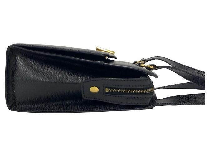 Céline Celine Mini Tote Bag aus Leder mit Vintage-Logo Gravur auf der Hardware - Ansicht 6