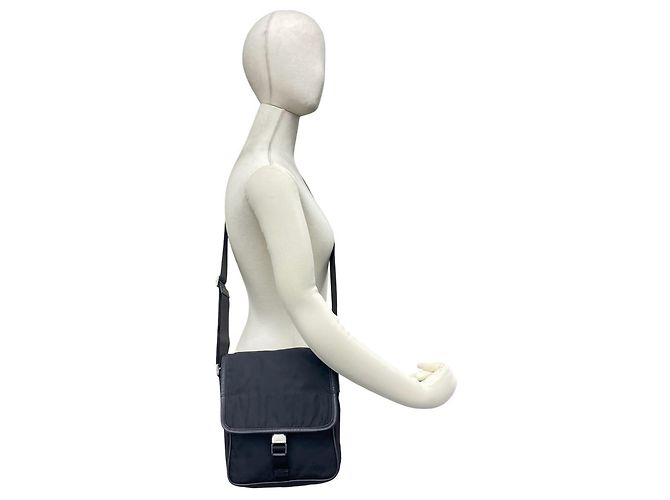 Bolso Prada de nylon Tessuto y piel Saffiano con logo triángulo - vista 2
