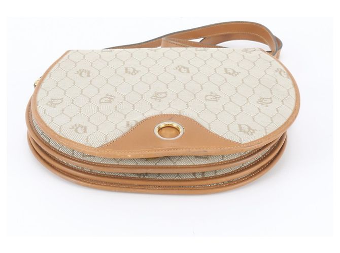 Borsa a tracolla Christian Dior in pelle honeycomb - vista 6