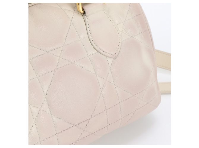 Borsa a tracolla 2-Way Christian Dior Cannage Groove 20 in pelle - vista 10