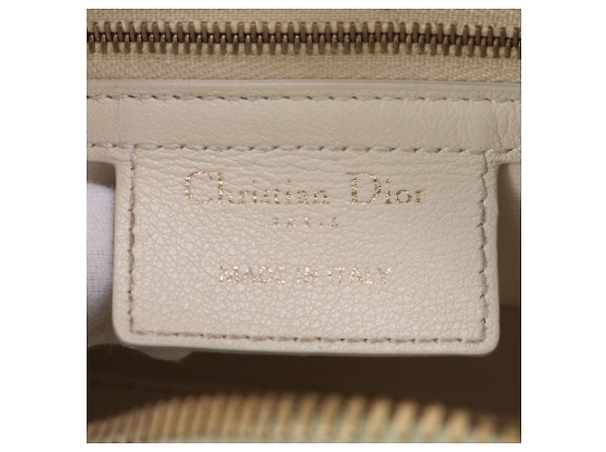 Borsa a tracolla 2-Way Christian Dior Cannage Groove 20 in pelle - vista 11