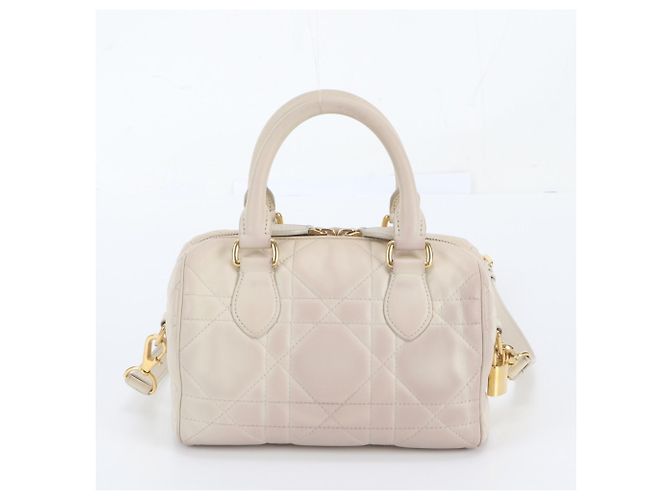 Borsa a tracolla 2-Way Christian Dior Cannage Groove 20 in pelle - vista 4
