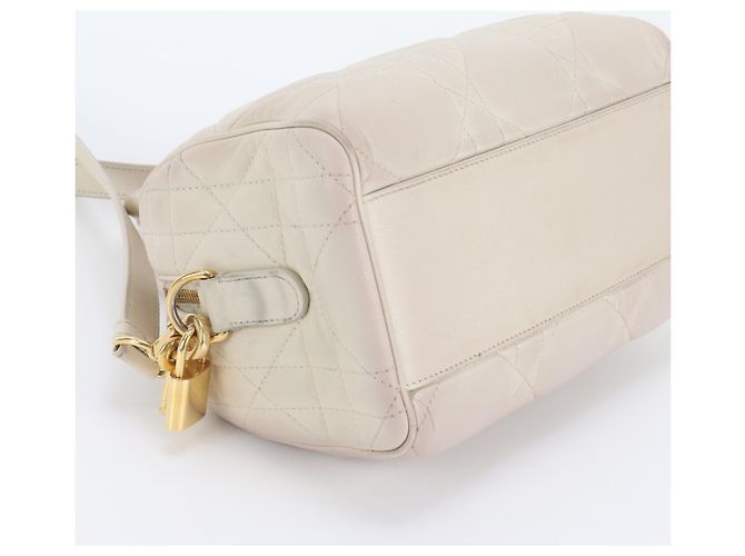 Borsa a tracolla 2-Way Christian Dior Cannage Groove 20 in pelle - vista 6