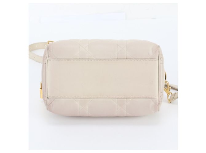 Borsa a tracolla 2-Way Christian Dior Cannage Groove 20 in pelle - vista 7