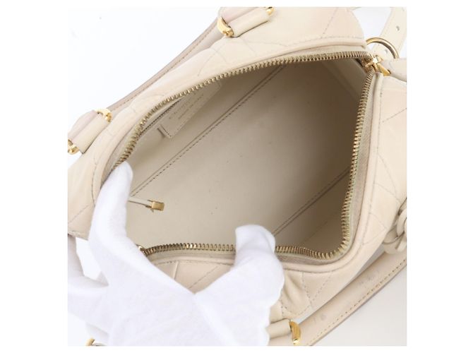 Borsa a tracolla 2-Way Christian Dior Cannage Groove 20 in pelle - vista 8