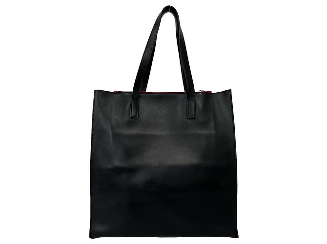 Prada Schultertasche aus Leder mit Dreiecks-Logo - Ansicht 3