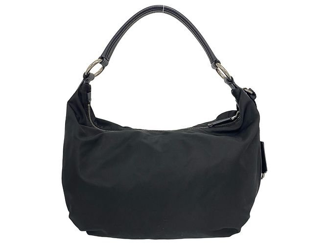 Borsa a tracolla Prada in nylon e pelle - vista 3