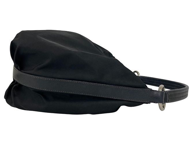 Borsa a tracolla Prada in nylon e pelle - vista 6
