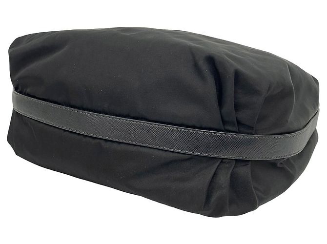Borsa a tracolla Prada in nylon e pelle - vista 8