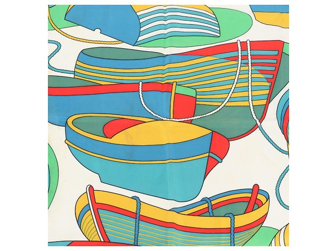 Hermès Pañuelo de seda Hermes Carre 90 THALASSA - vista 6