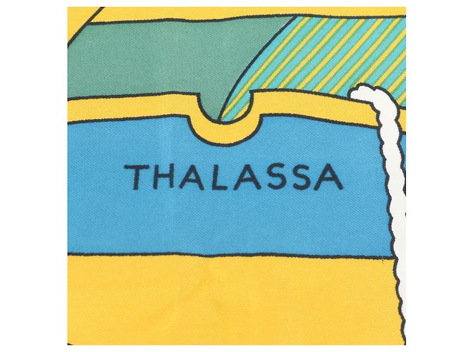 Hermès Pañuelo de seda Hermes Carre 90 THALASSA - vista 7