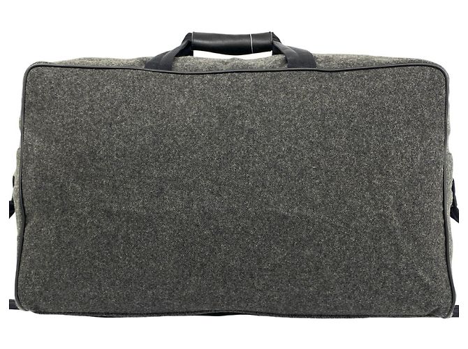 Bolsa Boston 2-Way Prada em nylon e lã cinza - vista 3