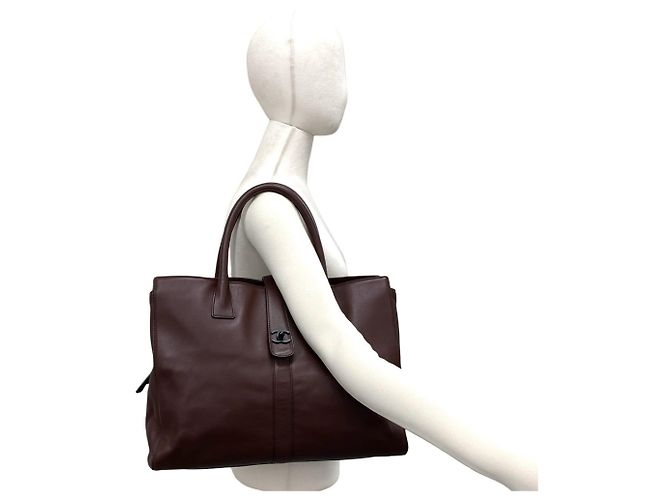Chanel Vintage Coco Mark Ledertote - Ansicht 2