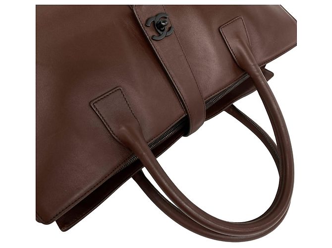 Chanel Vintage Coco Mark Ledertote - Ansicht 4