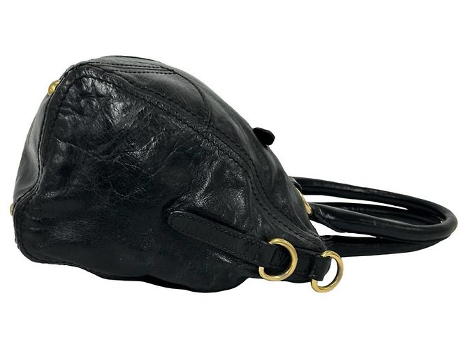 Tote Bolsa 2-Way em couro preto Prada - vista 6