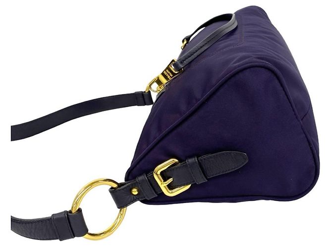 Sac à épaule Prada violet - vue 5