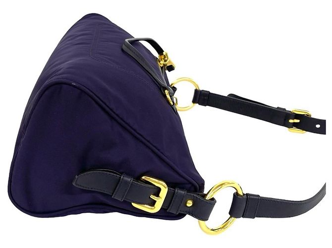 Sac à épaule Prada violet - vue 6