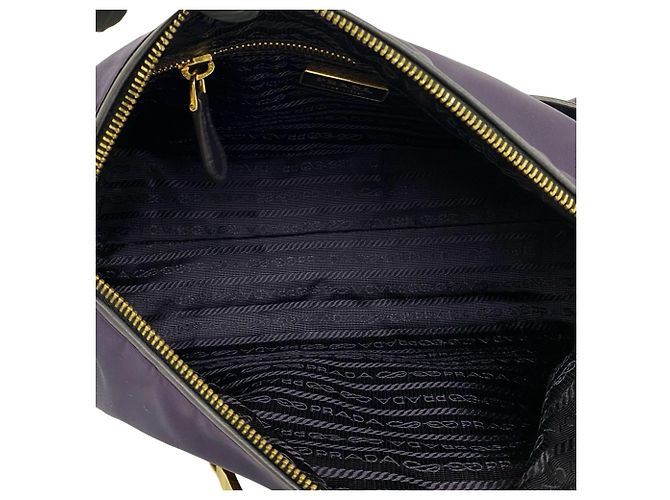 Sac à épaule Prada violet - vue 9