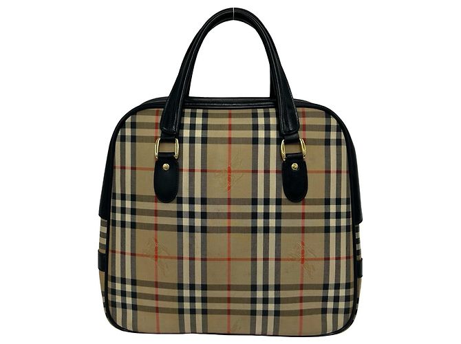 Bolsa Burberry Nova Check em lona e couro - vista 3