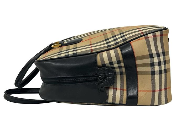 Bolsa Burberry Nova Check em lona e couro - vista 5