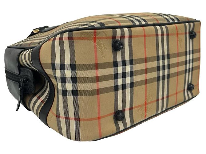 Bolsa Burberry Nova Check em lona e couro - vista 7