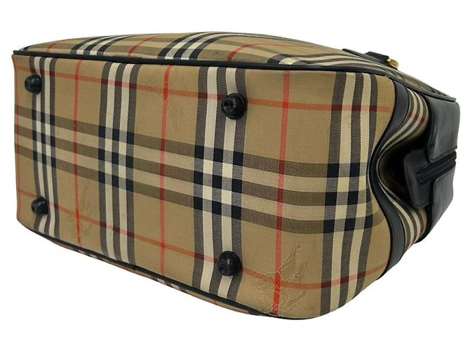 Bolsa Burberry Nova Check em lona e couro - vista 8