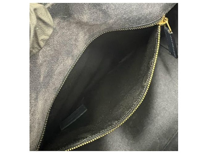 Autre Marque Saint Laurent Boston Bag aus blauem Leder - Ansicht 10