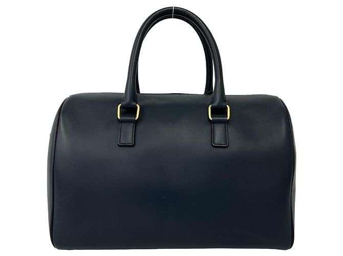 Autre Marque Saint Laurent Boston Bag aus blauem Leder - Ansicht 3