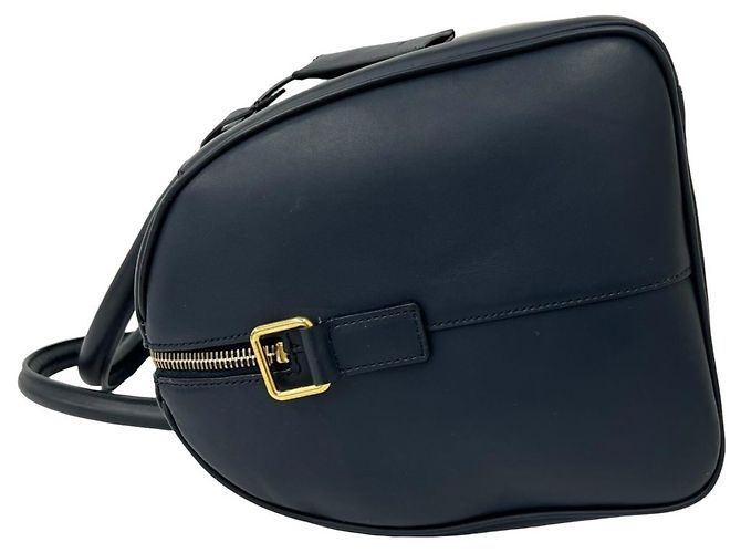 Autre Marque Saint Laurent Boston Bag aus blauem Leder - Ansicht 5