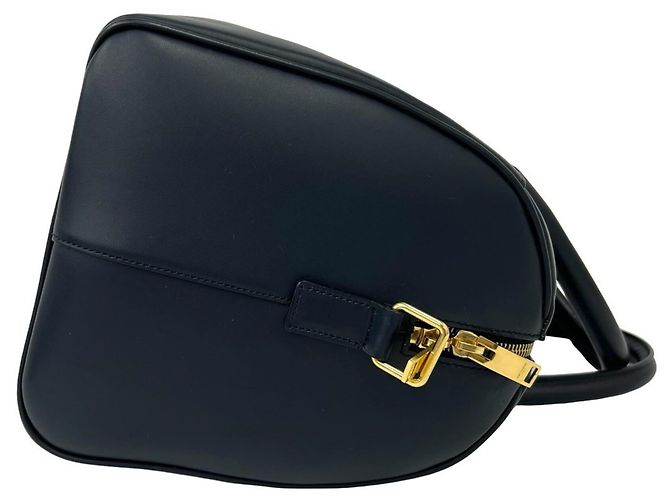 Autre Marque Saint Laurent Boston Bag aus blauem Leder - Ansicht 6