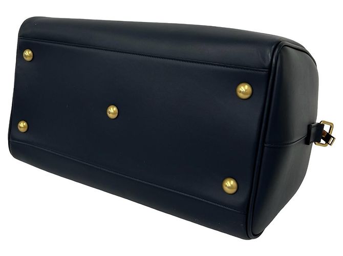 Autre Marque Saint Laurent Boston Bag aus blauem Leder - Ansicht 7