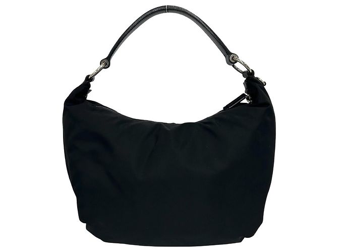 Tote Sac cabas épaule Prada en nylon et cuir - vue 3
